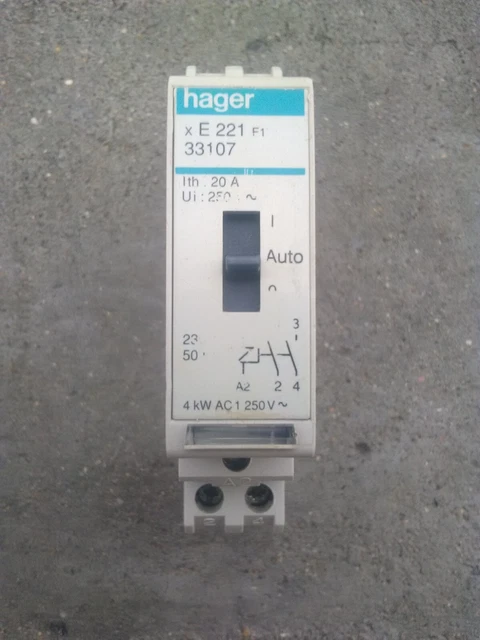 Installationsschütz 20A 24V AC/DC ESB20-20N-01