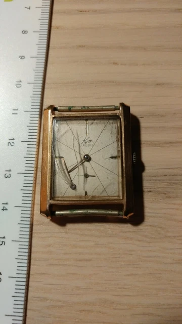 Montre Vintage Femme Geneve Avec Mouvement Unitas 200 (défectueux) - Cadran Argent, Bracelet Cuir Noir