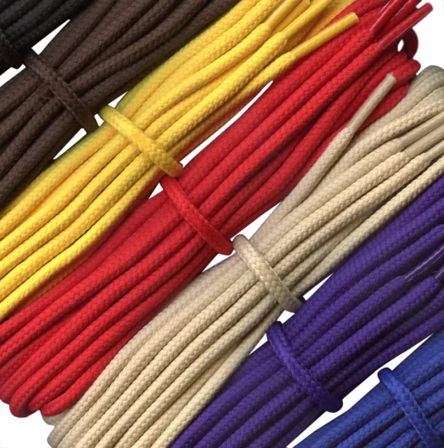 Fabmania Extra Long Boot Laces - 4 mm strong laces - Lengths 210 to 400 cm