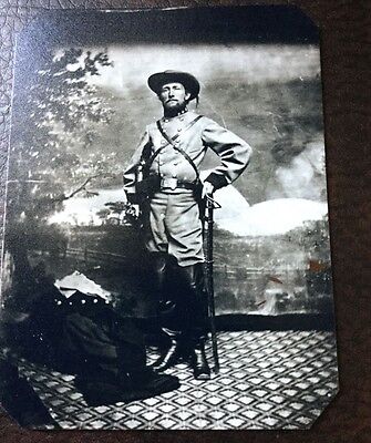 civil war John "Grey Ghost"Mosby Colonel Of The Confederacy tintype C046RP