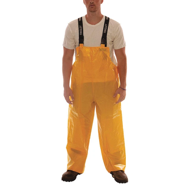 TINGLEY O22047 Rain Bib Overall,L,Yellow,Unisex