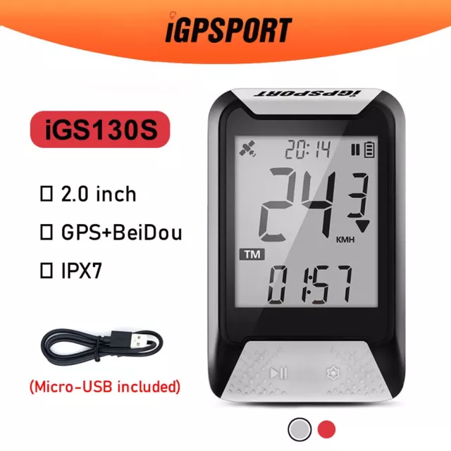 IGPSPORT IGS130S IPX7 Impermeable Ciclocomputador GPS Velocímetro Bicicleta