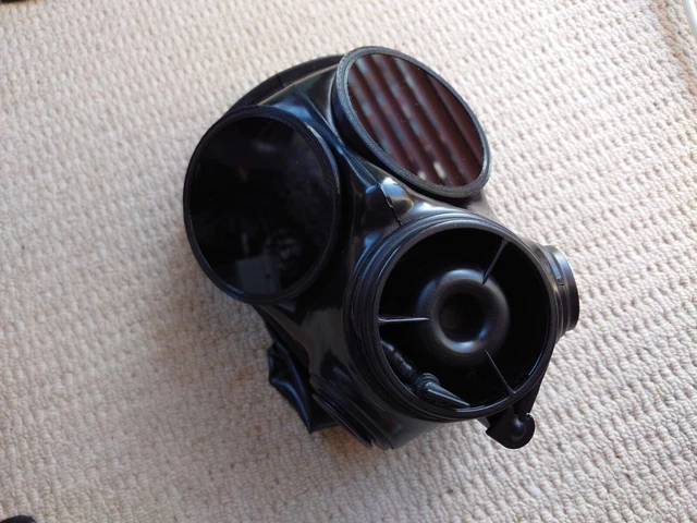thumbnail image 2 of 3D Printed S10 FM12 Russian GP5 Gas Mask Filter Box Replica – Black, Sniff Style, UK Made 2 of 5