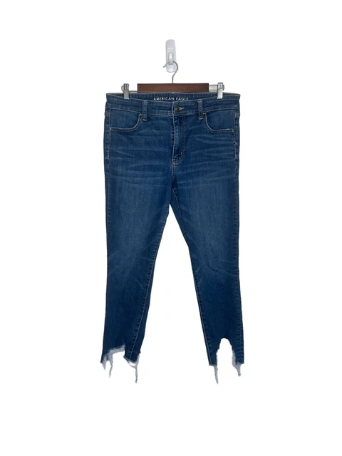 American Eagle High Rise Jegging Cropped Jeans size 14