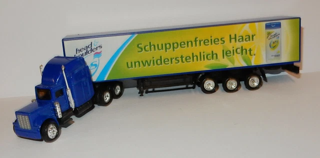 Camion Peterbilt 378 1/87 GRELL HO - Avec Remorque - Figurine Conducteur - Occasion Bon état Sans Boîte