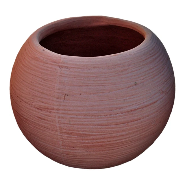 Vase Décoratif En Terre Cuite 2GA - Fait Main - Porte-vase / Cache-pot - Occasion
