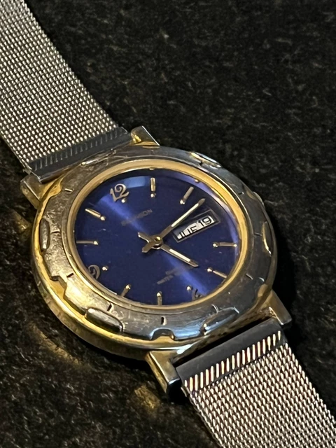 Montre plaqué or mouvement quartz vintage marque  DUKE  international. - Label Emmaüs
