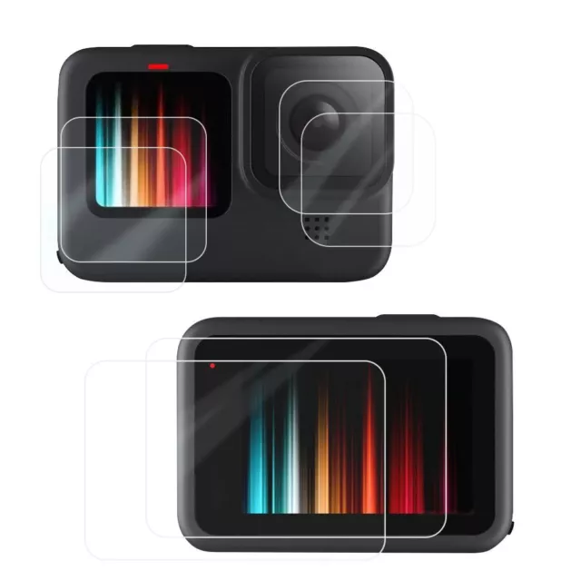 d&#39;écran Protection de l&#39;objectif Verre trempé For GoPro Hero 10 Black