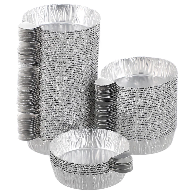 50pcs Portable Laboratory Equipment Reusable Weigh Boats Aluminum Foil Pans 2