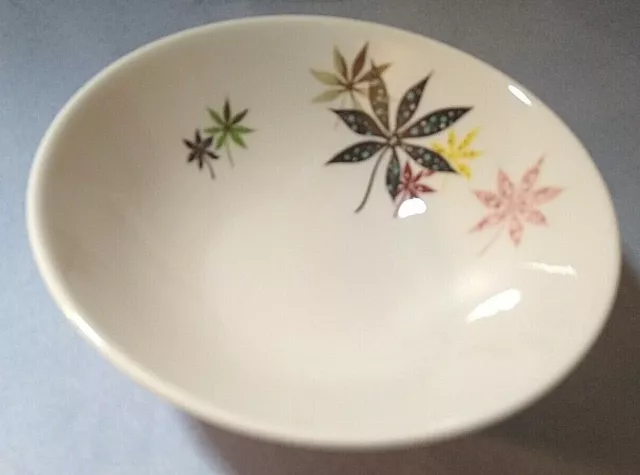 Peter Terris Calico Leaves Cereal Bowl 5 1/2" wide