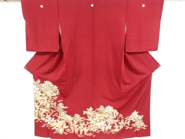 6796806: Japanese Kimono / Vintage Iro-Tomesode / Kinsai / Yuzen / Syoutikubai &