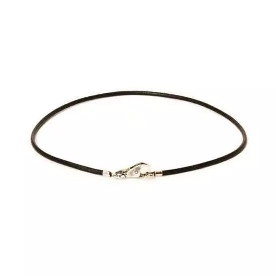 Fashion TROLLBEADS Necklace Leather Black 16 1/2in TLENE-00003