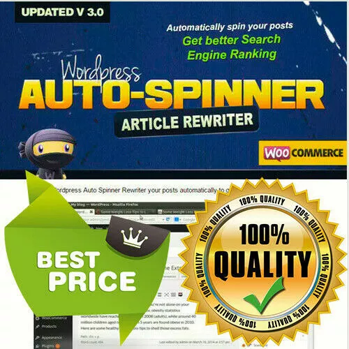 WordPress Auto Spinner V 3.17.0 Articles Post Rewriter Plugin Theme Blog GPL