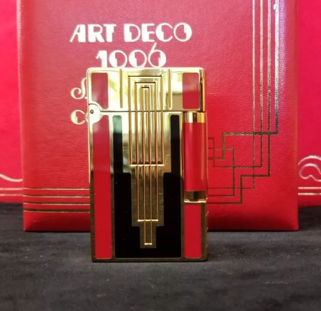 Rare Limited Edition S.T. Dupont 1996 Art Deco Ligne 2 Lighter #552/2500