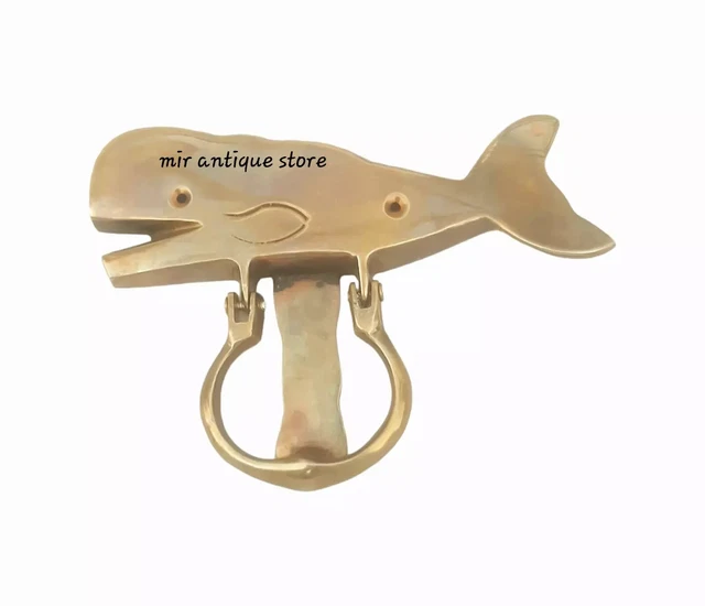 Antiguo Llamador De Puertas Todo De Bronce En F - Comprar Muebles
