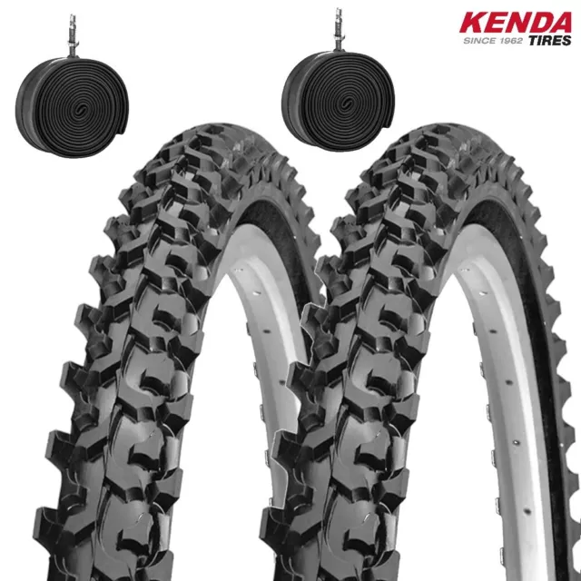 2 Copertoni Kenda 26 X 1.95 (50-559) + Camere Pneumatici La076 X Mtb Bicicletta