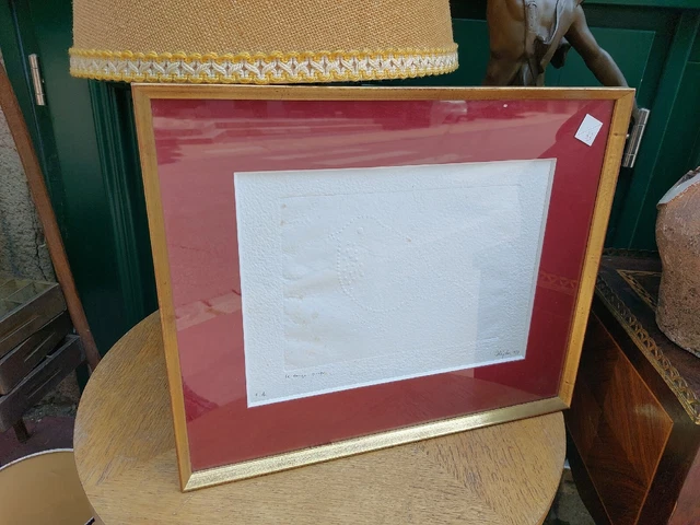 Etienne Hajdú 1907 1996 Carpeta Sobre Papel El Rojo Sujetador 1979EA