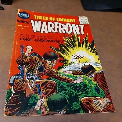 Warfront #27 Harvey Comics Golden Age 1955 Pre Code War battle action powell art