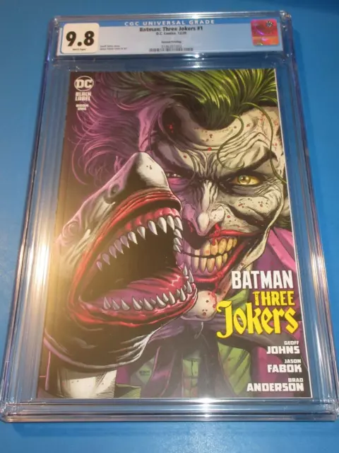Batman  Three Jokers #1 2nd print Joker Shark Variant CGC 9.8 NM/M Gem Wow