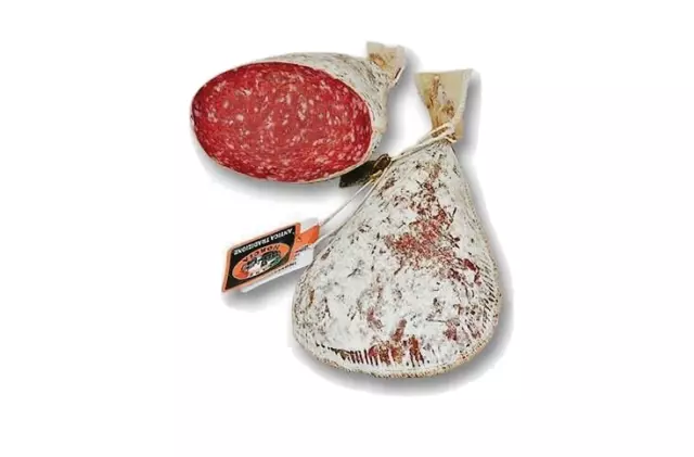 Saucisson Fiaschetta Italienne Salami Italie Charcuterie Saucison Typique