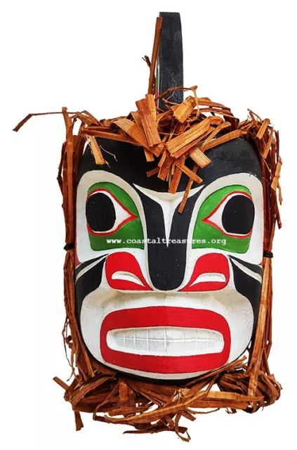 Northwest Coast BC Canada First Nations Art Cedar KILLER WHALE Carving Mask