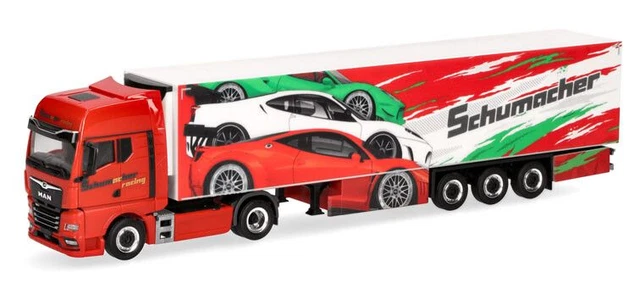 HERPA, MAN TGX GM 4x2 avec remorque 3 essieux et chargeur latéral BOBE