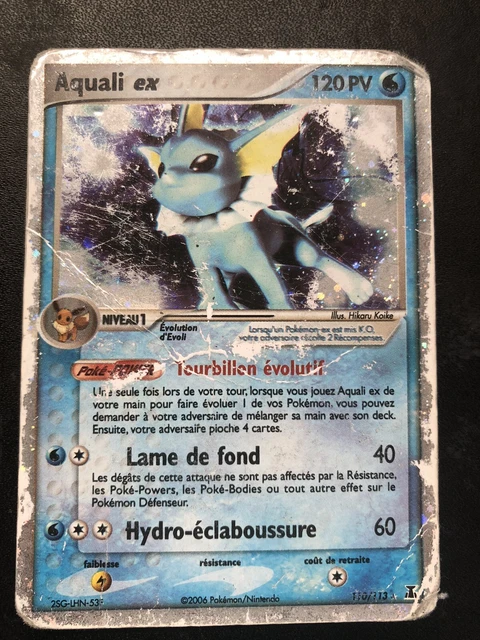 Aquali Ex - Pokemon 110/113 Ex Especes Delta Mauvais Etat Fr