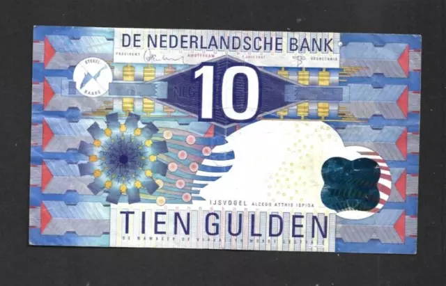 10 Gulden Fine  Banknote From Netherlands 1997  Pick-99