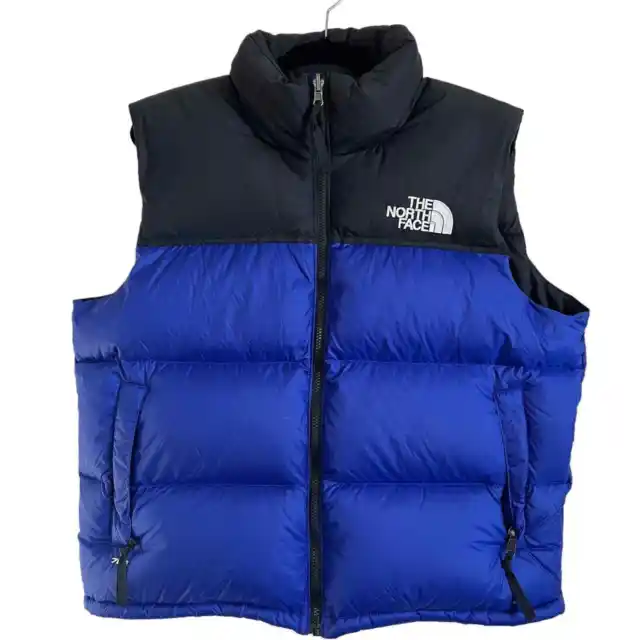 The North Face 1996 Retro Nuptse 700 Puffer Vest Black/Blue Womens Size XL