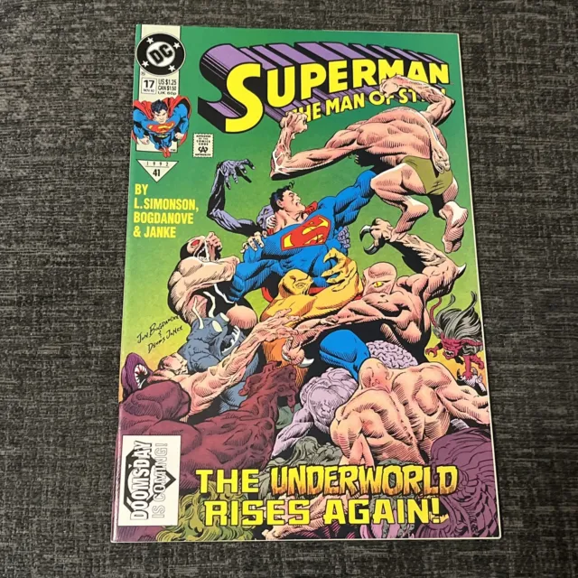 Superman - The Man Of Steel - #17 - Nov 1992 - DC Comics - 1st Cameo of Doomsday