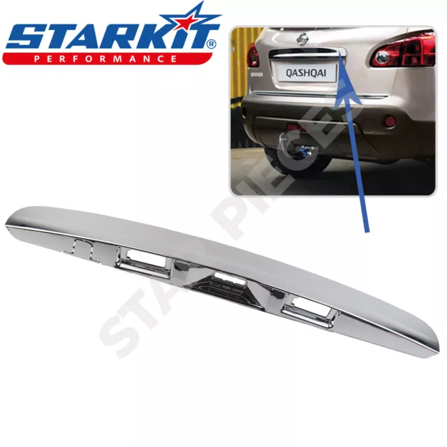 Poignée baguette hayon coffre arrière chrome Nissan Qashqai & Qashqai +2 07-13