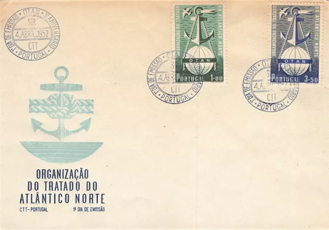 706532) Portugal FDC Nr.778-779 3 Jahre Nato Michel€ 80,00€