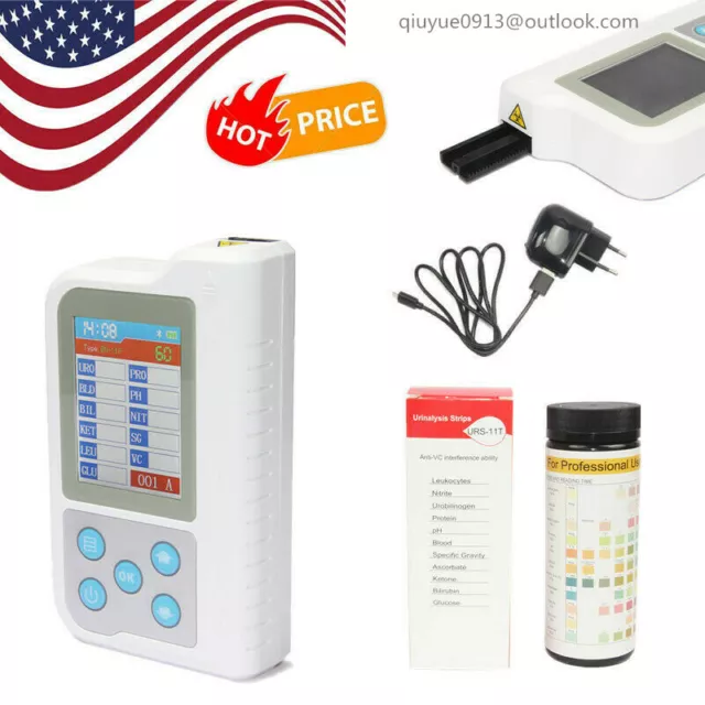 US Seller,Digital BC401BT Bluetooth Urine Analyzer+100 Test Strips 11 Parameters