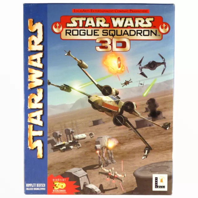 Star Wars Rogue Squadron 3D PC Big Box Bigbox Videospiel Retro Game Gaming Games