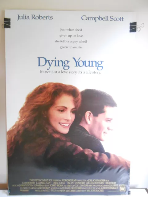 Dying Young (1991 )Double Sided Original Movie Poster Julia Roberts 27x40