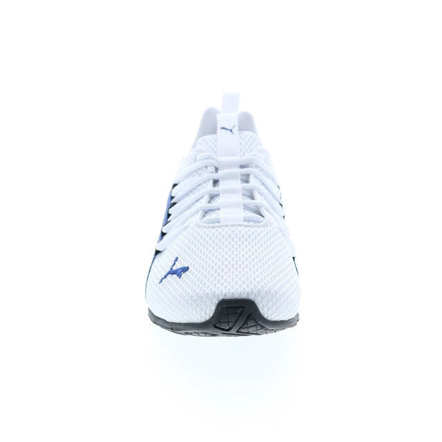 Puma Axelion Interest MG 37790001 Mens White Canvas Athletic Running Shoes 3