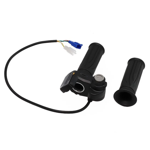 Guidon Avec Affichage LCD Pour Trottinette Électrique - Poignée Accélérateur 6 Broches Avec Écran Grande Taille - Compatible 36V 48V 60V