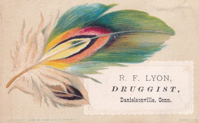 1800s Victorian Trade Card - R F Lyon-Druggist -Selling Lot of Cards