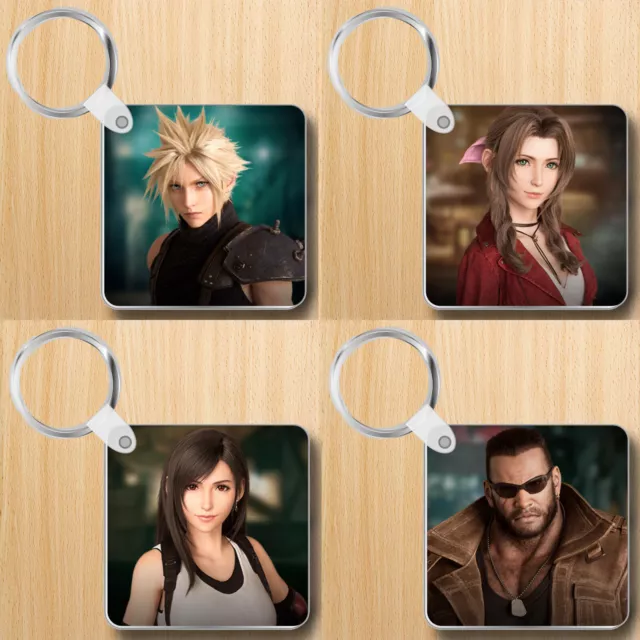 Final Fantasy 7 remake - keyring - key ring keychains characters ff7 ffvii rpg
