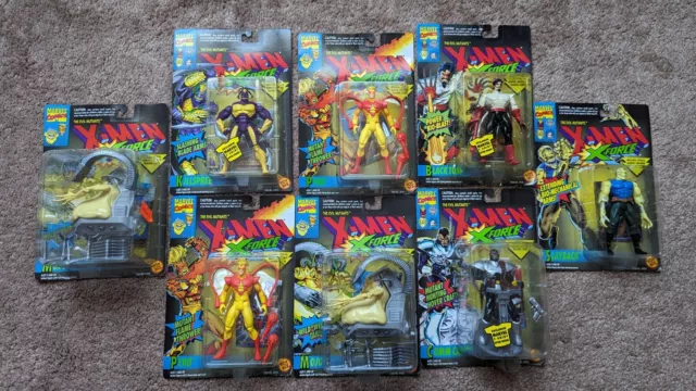 MARVEL X-Men X-Force Evil Mutants LOT OF 8 Figures ToyBiz 1994 NISP