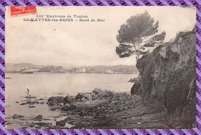 SABRETTES LES BAINS postcard - seaside