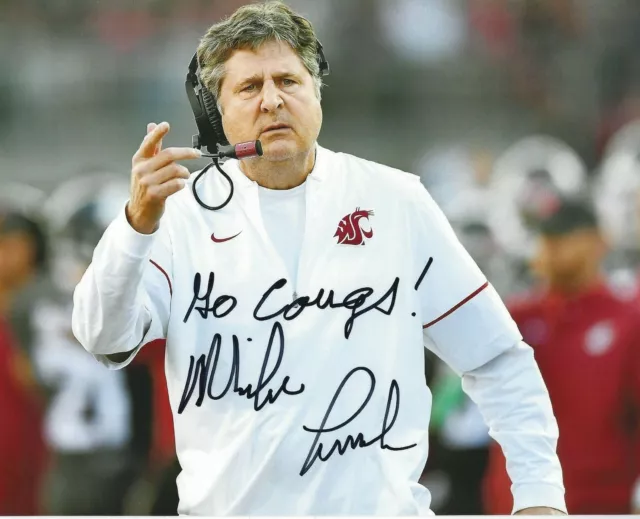 MIKE LEACH Signed 8 x 10 Photo Signed REPRINT Football Coach MISSISSIPPI STATE