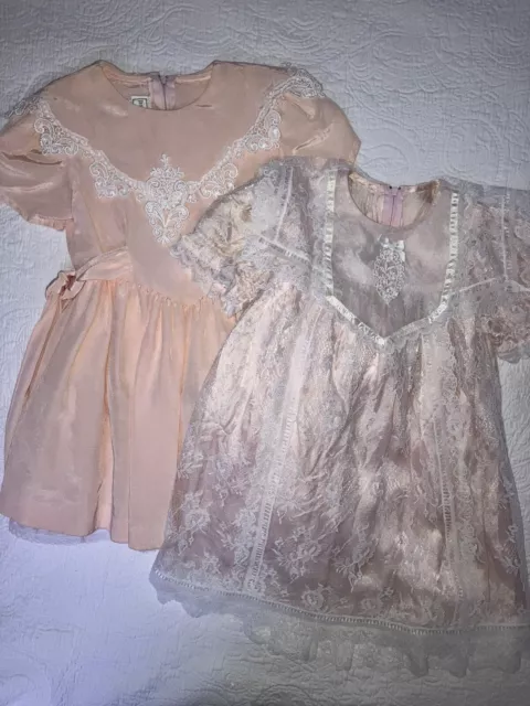 2 Jessica McClintock Gunne Sax Dresses Girls 4T/4  Easter Spring Wedding