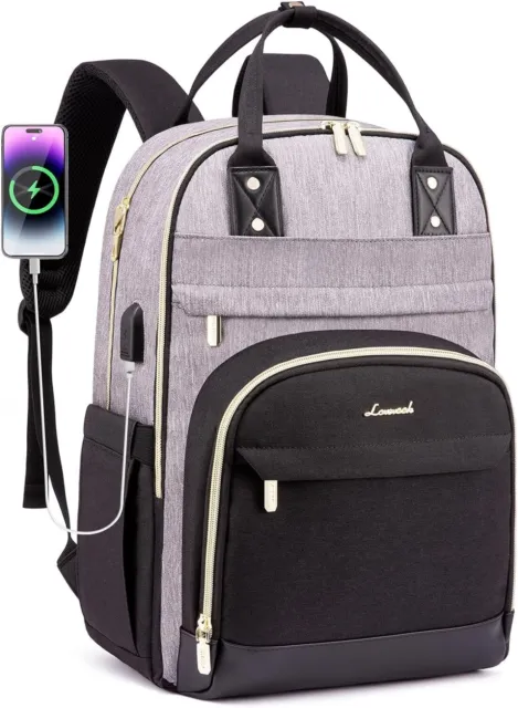 LOVEVOOK Laptop Backpack for Women, Waterproof 15.6 inch Work Bag Womens Rucksac