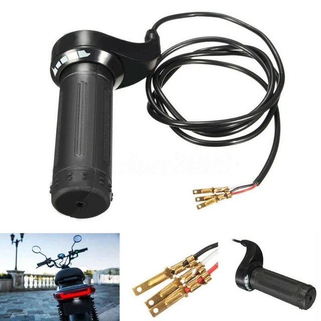 01 02 015 Poignée D'accélérateur, Paire De Guidon D Universel Avec Cable Pour Vtt Scooter Electrique 12v 24v 36v 48v 92153133