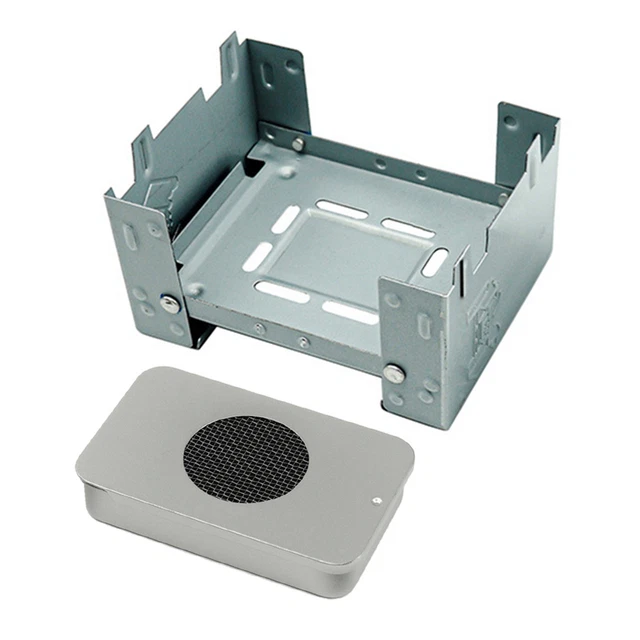 Outdoor-Edelstahl-Herd Mini-Grill Tragbarer Alkoholofen Klappgrill J8F1