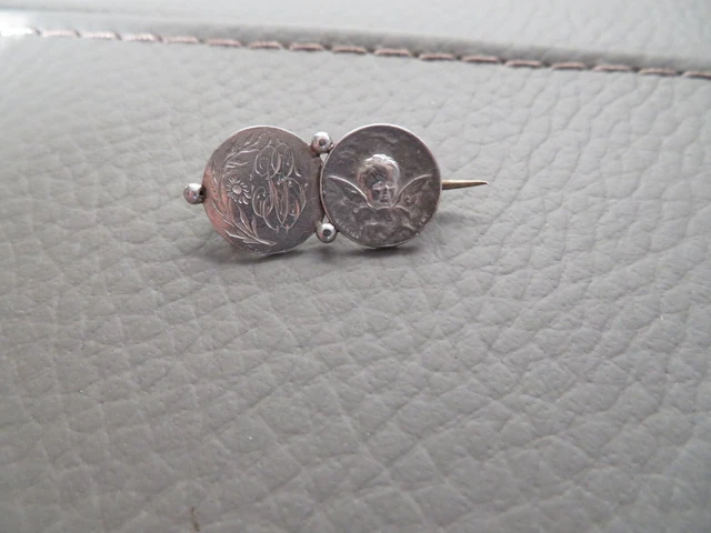 ancienne broche ange an argent