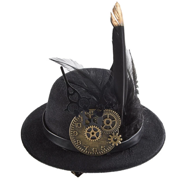 RETRO STEAMPUNK TOP Hat Cosplay Black Costume for Men £8.33 PicClick UK