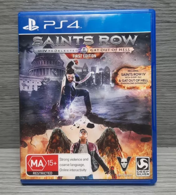  Saints Row IV: Re-Elected & Gat Out Of Hell - First Edition  (PS4) : Video Games