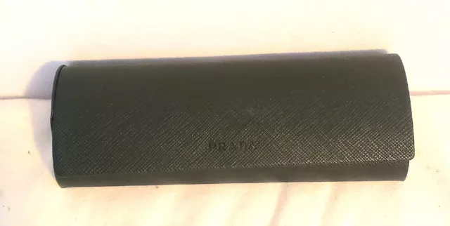 Prada Sunglasses Hard Eyeglasses Case Black Authentic Magnetic